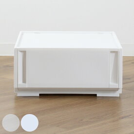 収納ケース コンビネーションケース ミドルS 3918 幅39×奥行44.7×高さ18.3cm （ 収納ボックス 衣装ケース 引き出し 約 奥行45 収納 クローゼット 積み重ね 衣類収納 プラスチック ホワイト 洋服 衣類 ケース おしゃれ 日本製 ）【39ショップ】
