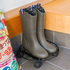 プランタースタンド 円型 キャスター付き ココハル ポットプラントトローリー 小 鉢のせ台 鉢台 ガーデンスタンド ガーデニング用品 ( 園芸 花台 鉢置き ガーデン プランターラック 移動