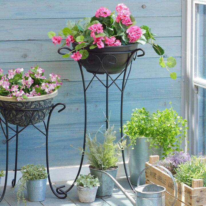 楽天市場】プランタースタンド デコレーションスタンド 高さ68.5cm  