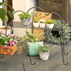 プランタースタンド チェアースタンド ハイタイプ ( フラワースタンド 花台 飾り台 フラワー スタンド スチール 植木鉢スタンド 鉢置き 園芸 鉢台 プランター ポットスタンド )【39ショッ