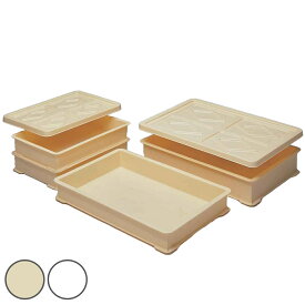 もち箱 フードテナー （ クリア フタ 本体 1段 2段 30×45×8cm 38×57×8cm 38×57×10cm 蓋付き 蓋無し 餅箱 餅ばこ もちばこ フードコンテナー 保存容器 プラスチック ふた付き 餅用 No.10 No.20 専用 フードコンテナ パン 餅 ）【39ショップ】