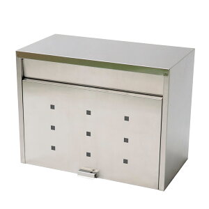郵便ポスト 大型 ステンレスポスト 壁掛 ( 郵便 郵便受け ポスト POST 壁掛け 新聞受け メールボックス シンプル ハガキ ステンレス ステンレス製 A4サイズ mailbox MAILBOX )【39ショップ】