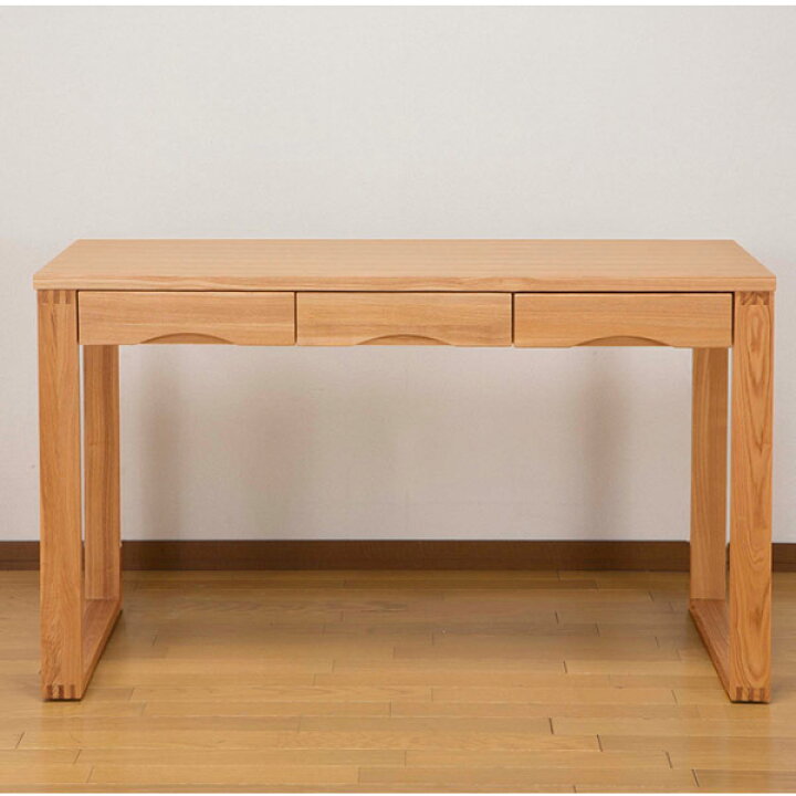 楽天市場】ワークデスク 学習机 幅120cm×奥行45cm タモデスク 引き出し 
