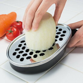 おろし器 プログレード やさしいおろし器 日本製 （ おろし金 オロシ金 オロシ器 受け皿付き 下ろし金 下ろし器 大根おろし 大根オロシ 縦おろし 円おろし キッチンツール 下ごしらえ用品 ）【39ショップ】