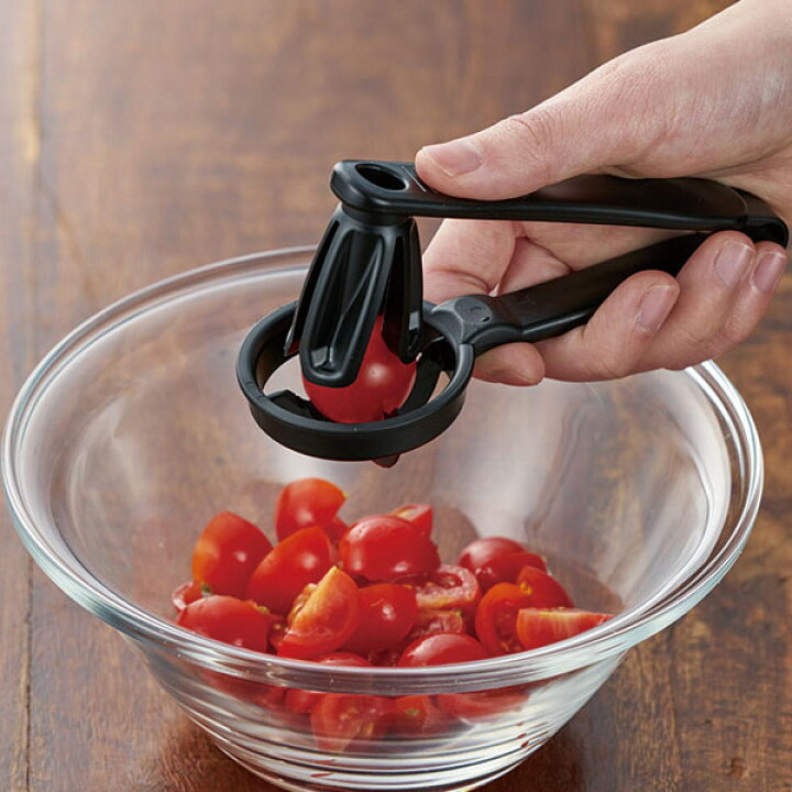 楽天市場 カッター プチトマト キッチンバー ミニトマトカッター ミニトマトカット ミニトマト用 ミニトマト専用 カット 切る 4等分 均等 野菜 トッピング 時短 下ごしらえ キッチンツール 便利グッズ 39ショップ インテリアパレット