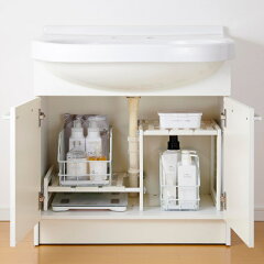 楽天市場 洗面所収納 体重計ラック 洗面所 収納 ラック 体重計 洗面下収納 伸縮ラック 洗面下ラック 棚 フリーラック 体重計置き 体組成計 連結 収納棚 シンク下 洗面台 パイプ避け キッチンラック キッチン キッチン収納 39ショップ インテリアパレット