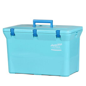 クーラーボックス 37L アクアブルー ハードタイプ （ 送料無料 クーラーBOX ハード 保冷 保温 クーラーバッグ アウトドア バーベキュー BBQ キャンプ 釣り ショルダーベルト付き ） 【39ショップ】