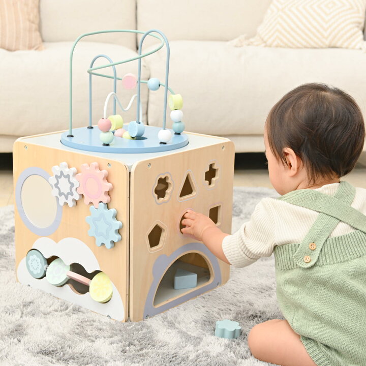 楽天市場】知育玩具 プレイトイボックス 1歳 木製 北欧 （ 送料無料 