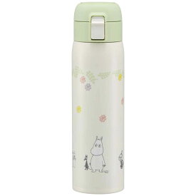 水筒 480ml ステンレス 直飲み ワンタッチ ムーミン （ MOOMIN 保温 保冷 ワンプッシュ ステンレスボトル キャップロック設計 真空二重構造 直のみ 広口 マグ ボトル マグボトル ダイレクトボトル 大人 子供 ） 【39ショップ】