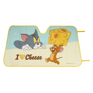 車用 サンシェード トム&ジェリー ( カーサンシェード フロントサンシェード フロント用 日よけ 日除け 断熱 UVカット 車用品 車 夏 ドライブ かわいい キャラクター トム ジェリー ) 【39