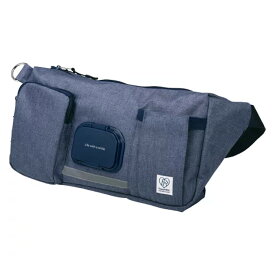 バッグ ペット用 ウェットシートポケット付き ボディバッグ ネイビー （ お散歩用 ショルダーバッグ ウエストバッグ ペット お散歩 ポケット付 お散歩バッグ 散歩 鞄 カバン かばん ） 【39ショップ】