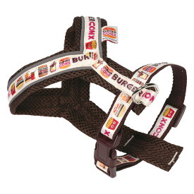 ハーネス S バーガーコンクス （ いぬ ペット用 胴輪 犬 イヌ 散歩用 キャラクター Sサイズ 首囲 約20〜25cm 胴囲 約34〜40cm 小型犬 中型犬 散歩用ハーネス お散歩ハーネス ） 【39ショップ】