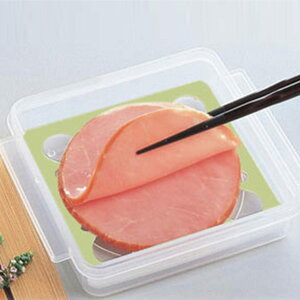 保存容器 ハムフレッシュキーパー スノコ付き ( 密閉 プラスチック シール容器 ハム入れ ハムケース 保存 容器 プラスチック容器 食品保存 食品保存容器 ハム ハム保存 )【39ショップ】