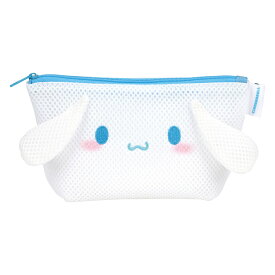 ポーチ メッシュ生地 洗濯OK シナモロール （ サンリオ シナモン ミニポーチ メッシュ マルチポーチ 小物ポーチ 小物入れ 丸洗い 可愛い コスメポーチ トラベルポーチ お菓子入れ 小物収納 持ち運び 子ども キッズ キャラクター ）【39ショップ】