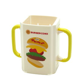 紙パックホルダー 折りたたみ 紙パック飲料ホルダー ハンドル付き バーガーコンクス （ ドリンクホルダー 両手 紙パック ケース ベビー 赤ちゃん 持ち運び ジュースホルダー 携帯 お出かけ 便利 飲みやすい 子ども かわいい ）【39ショップ】