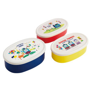 シール容器 抗菌シール容器3Pセット トーマス ( きかんしゃトーマス レンジ対応 保存容器 ランチボックス 抗菌 日本製 レンジOK 弁当 お弁当 抗菌加工 果物ケース デザートケース フルーツ