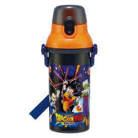 水筒 480ml 抗菌直飲プラボトル ドラゴンボールダイマ （ ドラゴンボール 子供用 抗菌 プラスチック製 ダイレクトボトル 直飲み ワンタッチ 日本製 抗菌加工 AG 銀 ショルダーベルト付き 広口 軽量 ボトル ワンプッシュ ）【39ショップ】