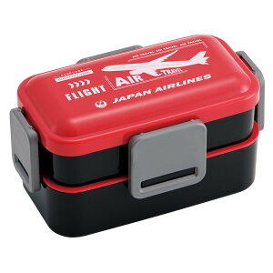 弁当箱 2段 600ml 抗菌2段ふわっと弁当箱 JAL ( ランチボックス 食洗機対応 レンジ対応 二段 抗菌 ドーム型 4点ロック 日本製 仕切り付き 銀 AG 食洗機OK レンジOK お弁当 弁当 抗菌加工 二段弁当