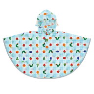レインコート キッズレインポンチョ はらぺこあおむし （ 80～100cm キッズ カッパ 雨具 レインウェア 子…