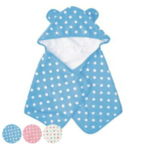 フード付きバスタオル マイクロドット フードファッションタオル キッズ ( フード付きタオル マイクロファイバー 子供 おふろグッズ タオル フェイスタオル バスタオル ) 【39ショップ】