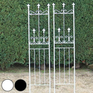 フェンス オールドシャトーフェンス スリムタイプ 2枚組 ( ガーデンフェンス インテリア ガーデニング雑貨 アンティーク おしゃれ ガーデニング スチール ディスプレイ オブジェ 置物 庭