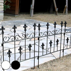 フェンス オールドシャトーフェンス スティックタイプ 8枚組 ( ガーデンフェンス インテリア ガーデニング雑貨 アンティーク おしゃれ ガーデニング スチール ディスプレイ オブジェ 置物