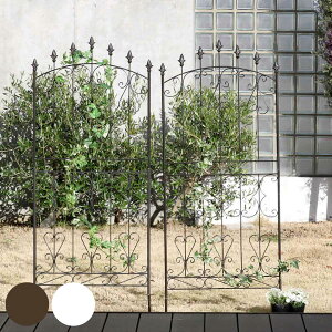 フェンス アイアン ローズフェンス 高さ156cm ロータイプ 4枚組 ( ガーデンフェンス インテリア ガーデニング雑貨 アンティーク おしゃれ ガーデニング スチール ディスプレイ オブジェ 置物