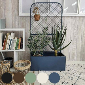 フェンス プランターBOX付きフェンス TWILL ツイル ( プランターボックス プランターラック ガーデンフェンス フラワーラック スチール ニュアンスカラー おしゃれ 室内 屋外 フラワースタン