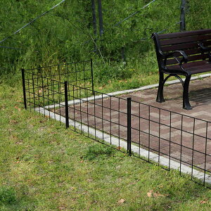 フェンス アイアンフェンス 高さ75cm グラフシリーズ 4枚組 ( ガーデンフェンス インテリア ガーデニング雑貨 アンティーク おしゃれ ガーデニング スチール ディスプレイ オブジェ 置物 庭