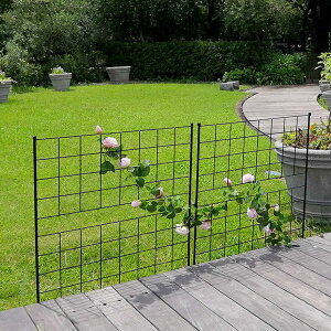 フェンス アイアンフェンス 高さ126cm グラフシリーズ 2枚組 ( ガーデンフェンス インテリア ガーデニング雑貨 アンティーク おしゃれ ガーデニング スチール ディスプレイ オブジェ 置物 庭