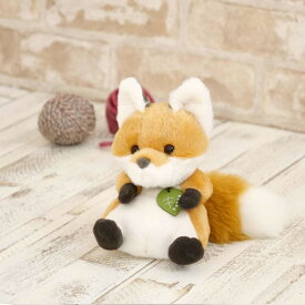 ぬいぐるみ potte キツネ （ ヌイグルミ きつね 動物 雑貨 インテリア アニマル グッズ ベビー 赤ちゃん プレゼント ギフト かわいい 縫いぐるみ 人形 手乗り 小さい 癒しグッズ 子ども キッズ 出産祝い 女の子 男の子 ）【39ショップ】