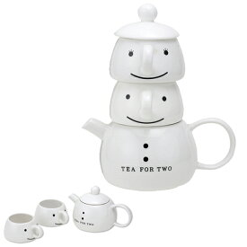 ティーポット カップ セット トッポ TEA FOR TWO 急須 陶器 食器 （ 食洗機対応 コップ 電子レンジ対応 ポット 磁器 陶磁器 紅茶ポット 湯呑み ティーセット ティーカップ 付き ） 【39ショップ】