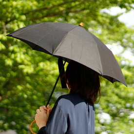 日傘 SUR MER 麻無地 ベルクロテープ 折りたたみ 晴雨兼用 日本製 （ sur mer 折りたたみ傘 雨傘 レディース 麻 無地 UVカット おしゃれ 傘 かさ おりたたみ傘 アンブレラ 紫外線カット 紫外線防止 黒 天然木 リネン ） 【39ショップ】