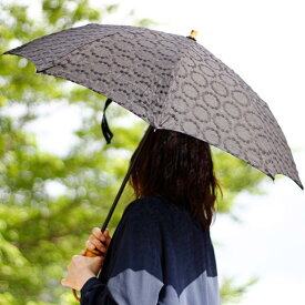 日傘 SURMER 折りたたみ 麻刺繍 輪っか 水玉 ブラック 日本製 （ sur mer シュルメール 折りたたみ傘 傘 かさ レディース 麻 刺繍 UVカット おしゃれ アンブレラ 紫外線カット 紫外線防止 リネン 天然木 水玉模様 ）【39ショップ】