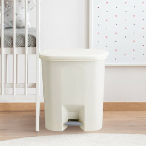 ゴミ箱 25.5L 防臭 おむつペール ( ごみ箱 25.5リットル ニオイ ガード おむつ 赤ちゃん 介護 二重ふた ペダル ふた付き 消臭 パッキン付き オムツ ペダルペール ホワイト シンプル ) 【39ショ