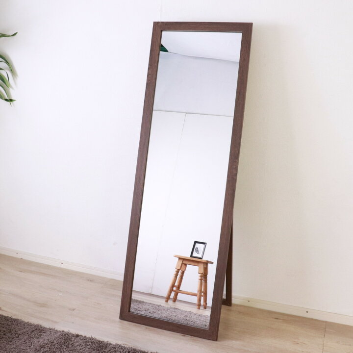 楽天市場】スタンドミラー 全身 木枠 50×150cm （ ミラー 鏡 おしゃれ 