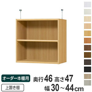 専用 上置き棚 標準棚板 type47 オーダー本棚 奥行46cm 幅30-44cm用 ( 送料無料 オーダーメイド 天井つっぱり 収納ラック 本棚 セミオーダー ) 【39ショップ】