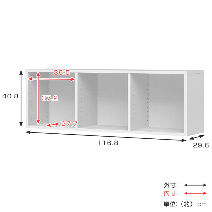 楽天市場】専用上置き棚 チョイスグリッドラック 3列タイプ 幅116.8cm 