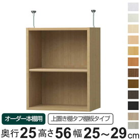 専用 上置き棚 タフ棚板 type56 オーダー本棚 奥行25cm 幅25-29cm用 （ 専用パーツ 追加オプション 上置き 収納家具 オプション 追加 オーダー ラック パーツ ） 【39ショップ】