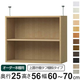 専用 上置き棚 タフ棚板 type56 オーダー本棚 奥行25cm 幅60-70cm用 （ 専用パーツ 追加オプション 上置き 収納家具 オプション 追加 オーダー ラック パーツ ） 【39ショップ】