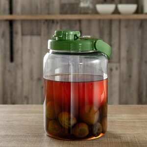 梅酒容器 液体密封容器 R型 2.4L プラスチック製 ( 梅酒びん 梅酒瓶 果実酒瓶 保存容器 密閉保存容器 梅酒用保存容器 果実酒用保存容器 梅酒ビン 果実酒びん 果実酒ビン )【39ショップ】