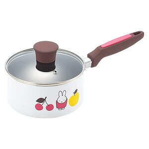 片手鍋 16cm IH対応 ミッフィー ( ガス火 IH 対応 小鍋 ソースパン フタ付き ガラス蓋 16センチ フッ素加工 ミニ 小さい コンパクト 調理器具 かわいい キャラクター ) 【39ショップ】
