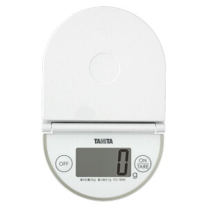 タニタ キッチンスケール 2kg 折り畳み 縦置き デジタル ( スケール クッキングスケール 計量 家庭用 はかり 計り 量り コンパクト たためる 地域設定機能 オートオフ 0表示 追加計量 料理 お