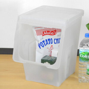 収納ボックス 前開き KABAKO カバコ スリム L ( 幅30×奥行42×高さ41cm 収納ケース 半透明 日本製 収納 フラップ 衣装ケース おもちゃ箱 クローゼット収納 衣類 洋服 積み重ね フタ付き 洗面所 キ