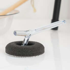 tidy バススポンジ ハンディタイプ HandySponge （ ティディ お風呂掃除 ブラシ スポンジ 浴室 浴槽 掃除 バスタブ 風呂床 ミクロブラシ 掃除用スポンジ クリア ブラック おしゃれ ）【39ショップ】