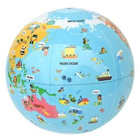おもちゃ ビーチボール地球儀 世界探検 30cm （ ビーチボール 地球儀 世界地図 知育玩具 英語 子ども キッズ 3歳 小学生 男の子 女の子 教育玩具 水遊び プール アウトドア 海水浴グッズ コンパクト ） 【39ショップ】