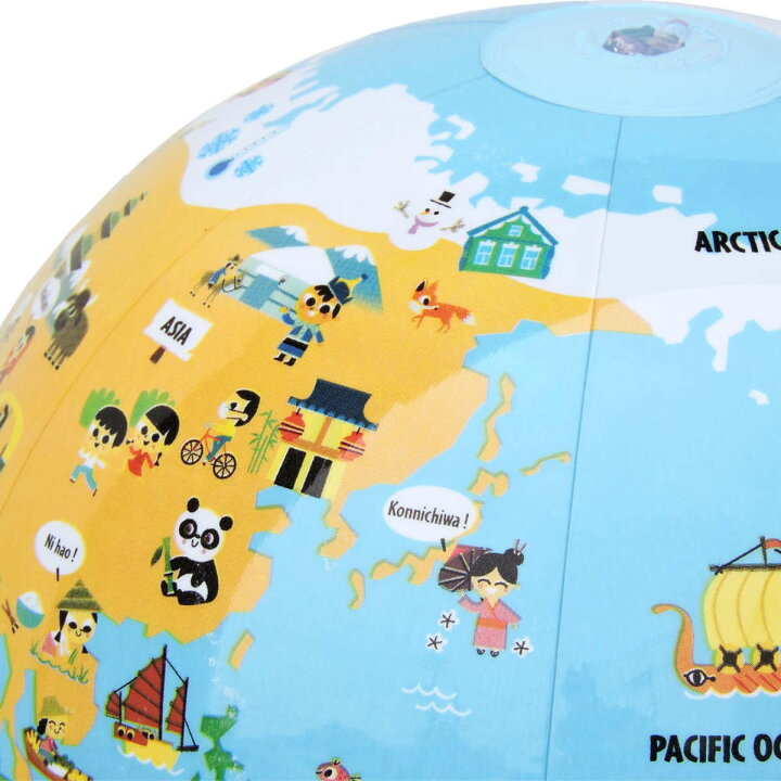 地球儀 ビーチボール 知育玩具 プール おもちゃ キッズ 世界地図