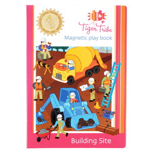 おもちゃ マグネットブック 工事現場 ( 知育玩具 玩具 磁石 マグネット 働く車 子供 幼児 キッズ 3歳 男の子 女の子 かわいい オモチャ 知育 マグネットシート コンパクト 持ち運び プレゼン