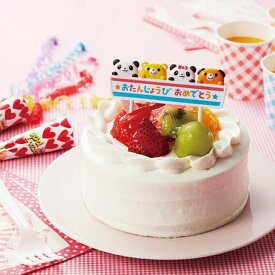 ケーキピック パンダ＆アニマル お誕生日 （ バースデー 子ども お祝い アレンジ 動物 かわいい ）【39ショップ】