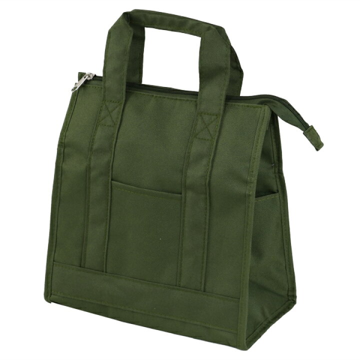 楽天市場 保冷バッグ 角型 ランチバッグ 保冷 バッグ カーキ色 トートバッグ 保冷トート 保冷ランチバッグ お弁当袋 弁当袋 ランチ袋 保冷袋 保温 保冷保温 大 大きめ 大容量 ポケット付き クーラーバッグ ソフトクーラー 39ショップ インテリアパレット